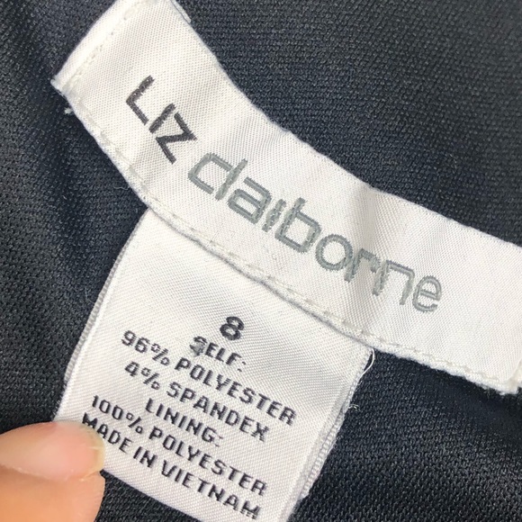 Liz Claiborne Black and taupe dress | EUC … - Picture 5 of 5